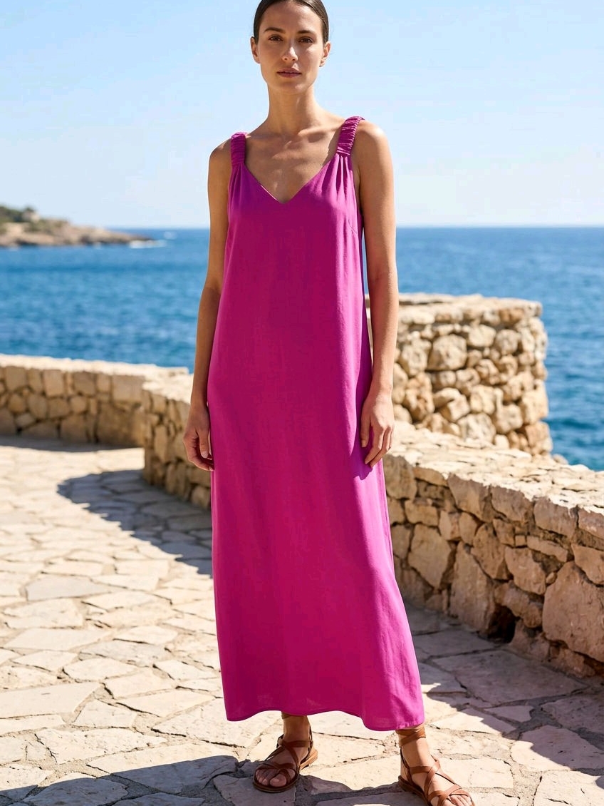 Vince Camuto Fuchsia Maxi Dress
